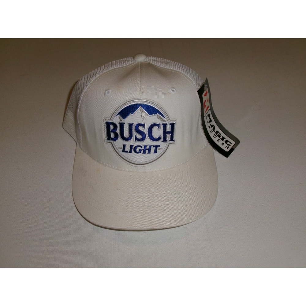 BUSCH BEER  TRUCKER MESH   SNAPBACK  BEACH GOLF  HAT CAP VINTAGE K2